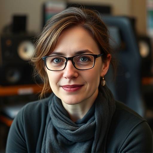 Ritratto di Giulia Verdi, Capo Montatore di Aurora Studios.