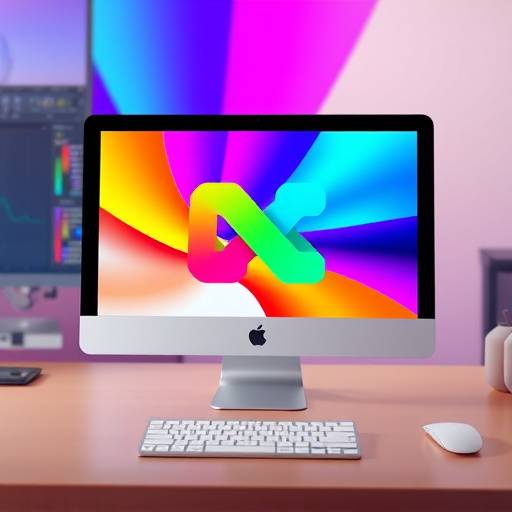 Schermo con un logo animato in fase di editing.